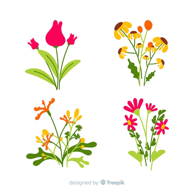 Spring flower collection | Free Vector