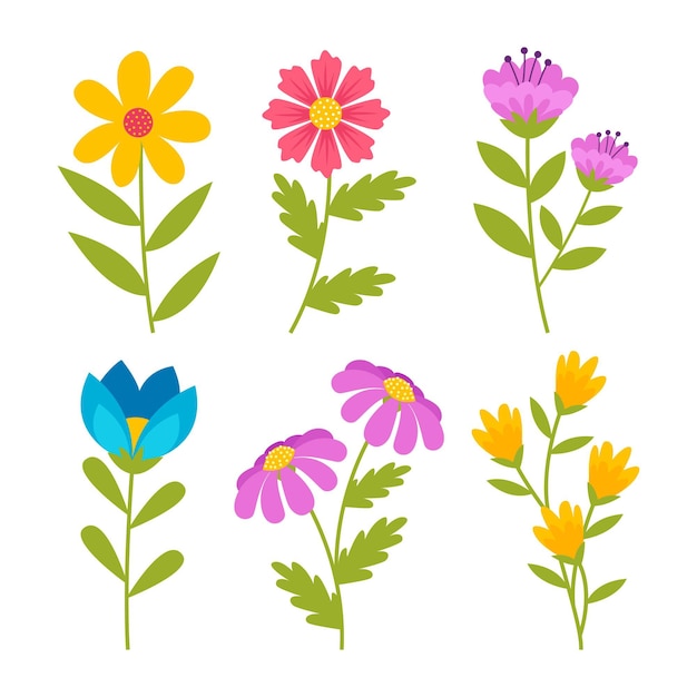 Free Vector | Spring flower collection