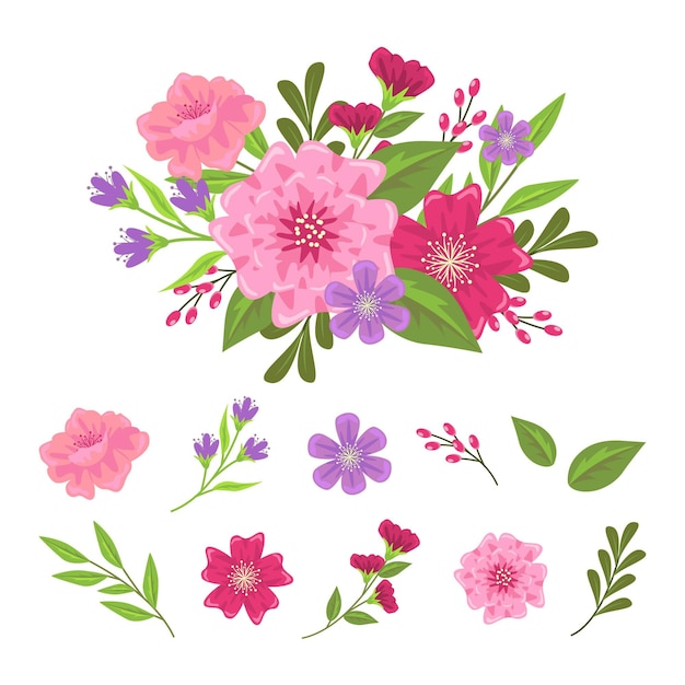 Free Vector Spring Flower Collection