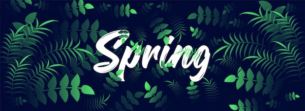 Premium Vector | Spring header or banner design