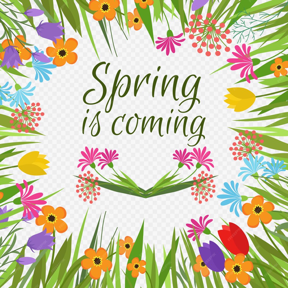 Premium Vector Spring is coming banner