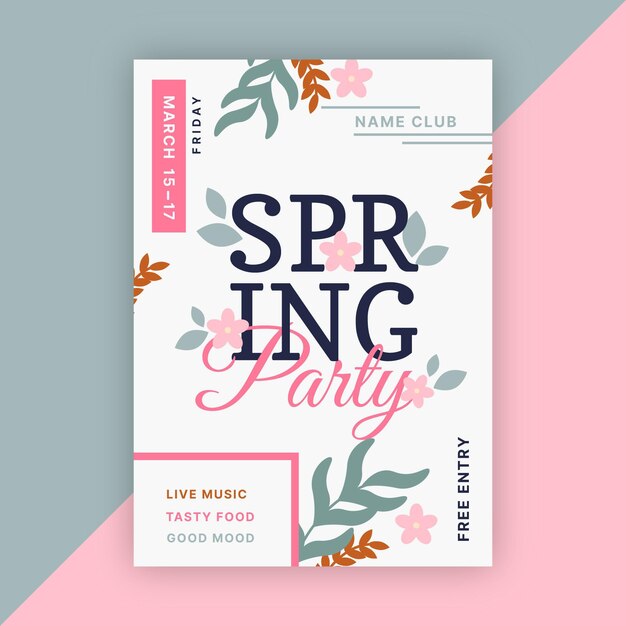 card party flyer templates free microsoft word