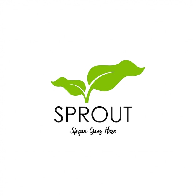 Sprouts logo | Premium Vector