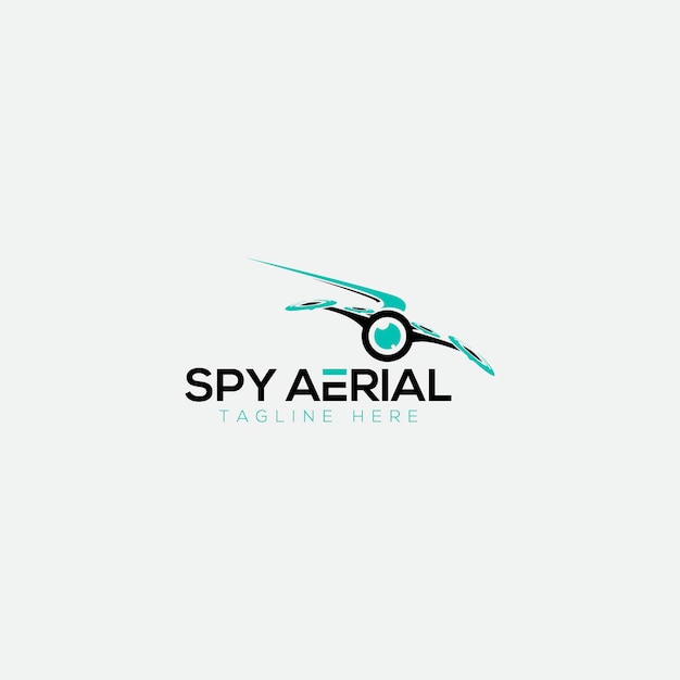 Логотип spy aerial Premium векторы