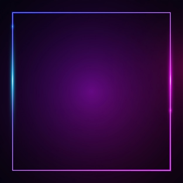 Square glowing light effect. Vector | Premium Download