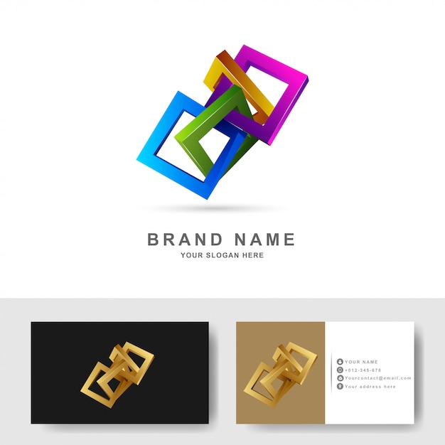 Download Free Square Logo Design Template Premium Vector Use our free logo maker to create a logo and build your brand. Put your logo on business cards, promotional products, or your website for brand visibility.