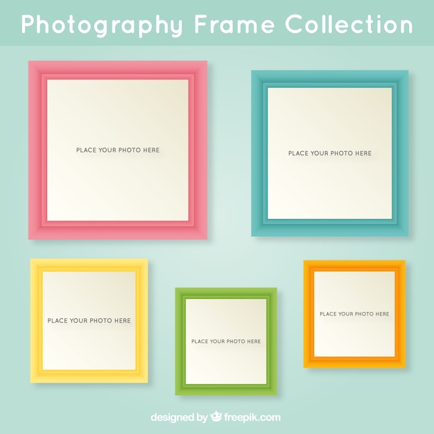 Squared photo frames