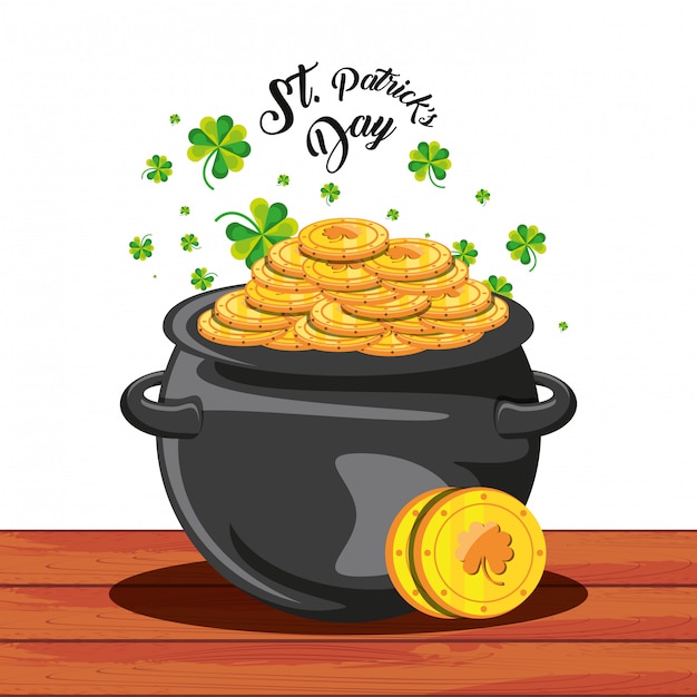 premium-vector-st-patrick-day-with-cauldron-and-coins