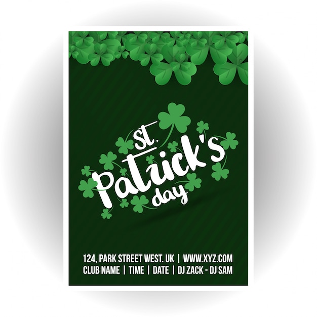 Download Free St Patrick Invitation Card With Green Background Premium Vector Use our free logo maker to create a logo and build your brand. Put your logo on business cards, promotional products, or your website for brand visibility.