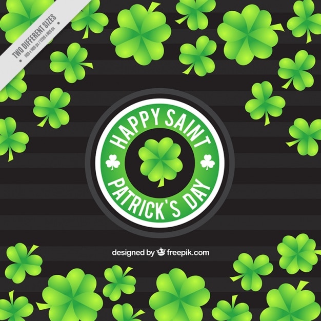 Free Vector St Patrick S Day Background With Clovers