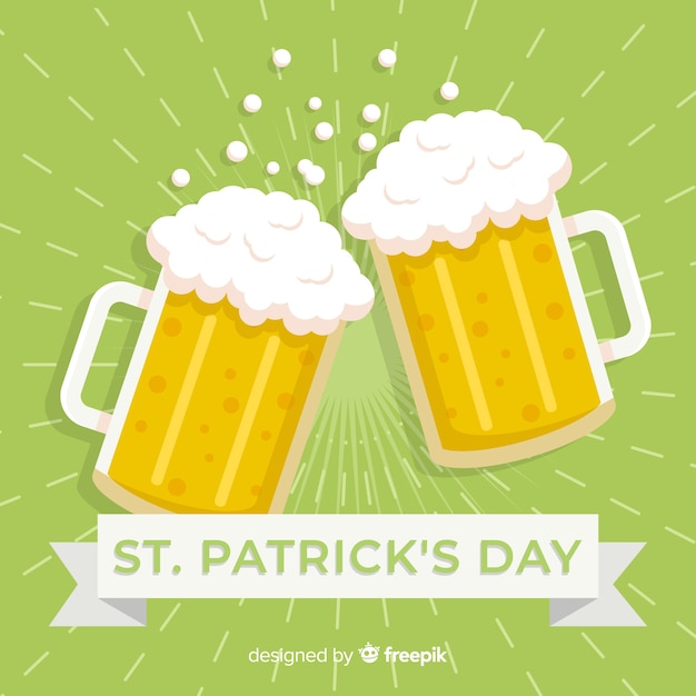 St. patrick's day background Free Vector