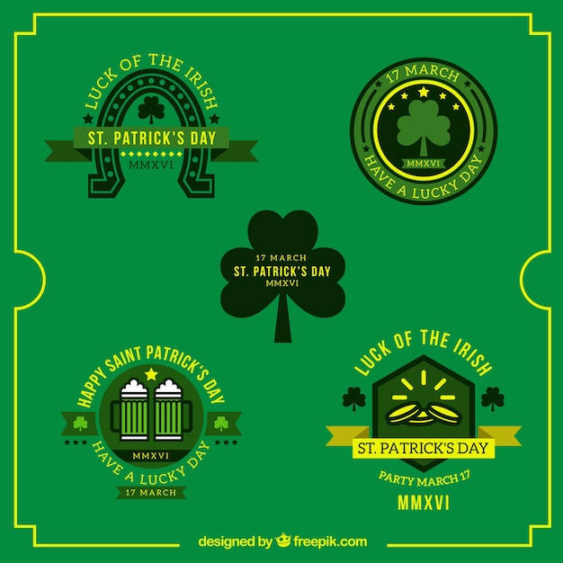 st patricks day badges