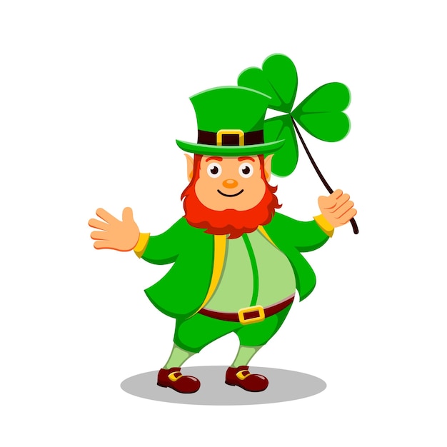 Premium Vector | St. patrick's day cartoon character leprechaun