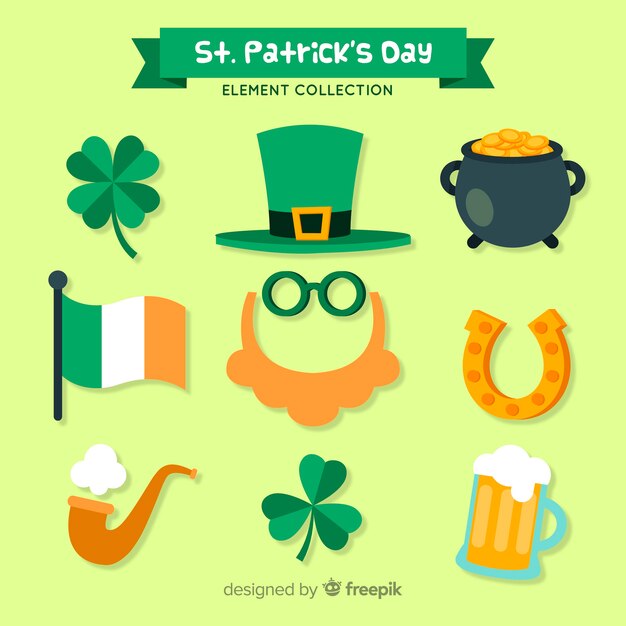 Free Vector St Patricks Day Element Collection 5637