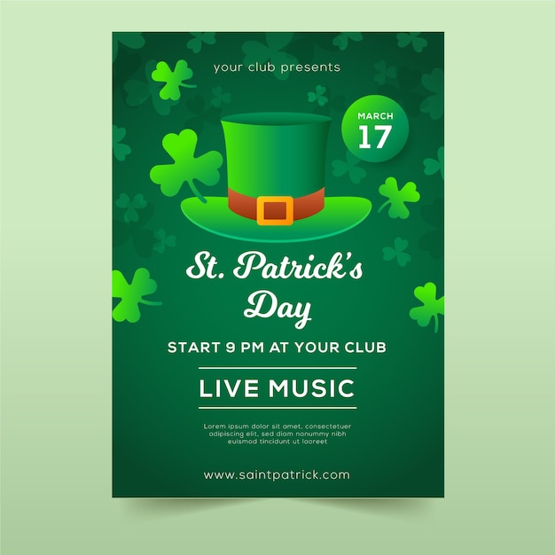 st patrick day poster 2025
