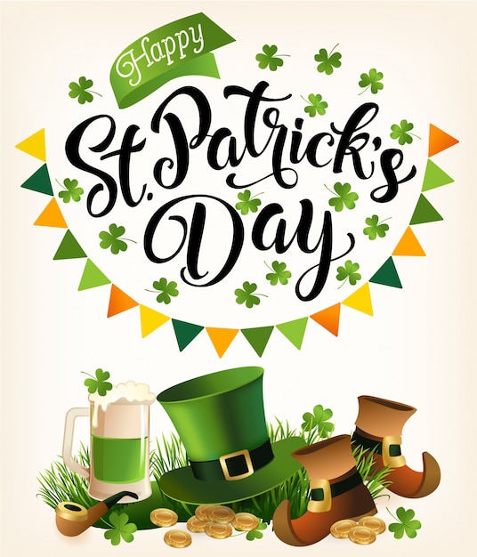 Premium Vector | St. patricks day vintage holiday banner