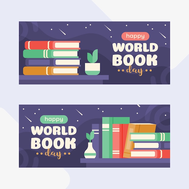 Premium Vector | Stack of books with starry night background