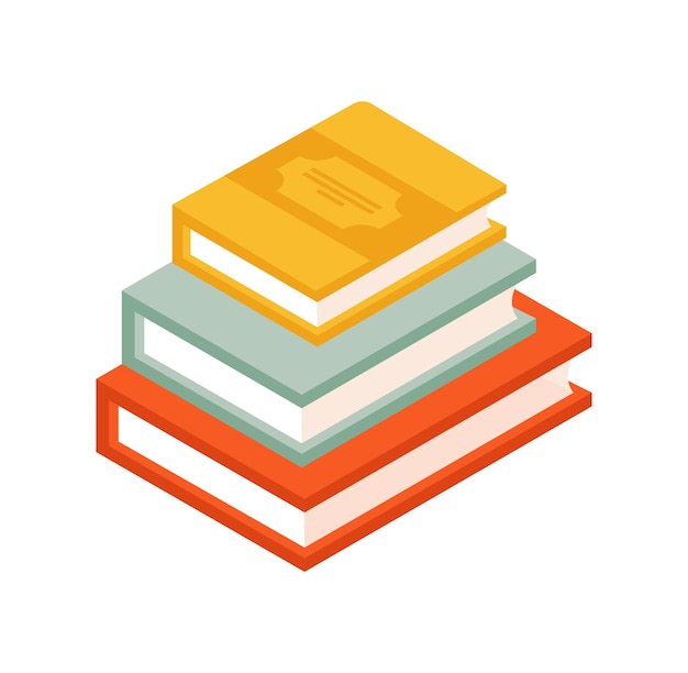 Premium Vector | Stack of books