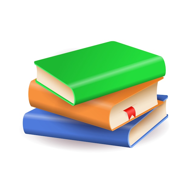 Free Vector | Stack of colorful books