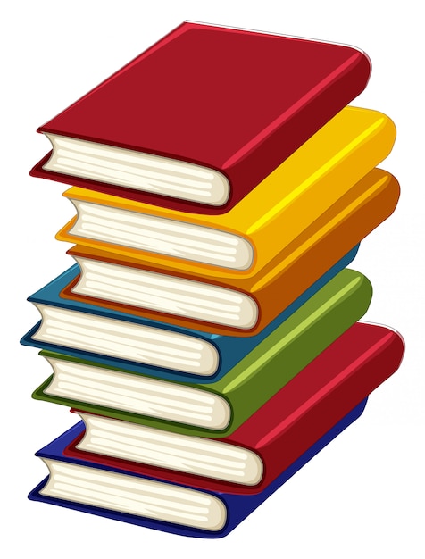 Free Vector | Stack of many books