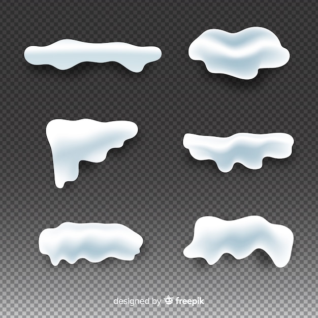 Download Free Vector | Stacked snow collection