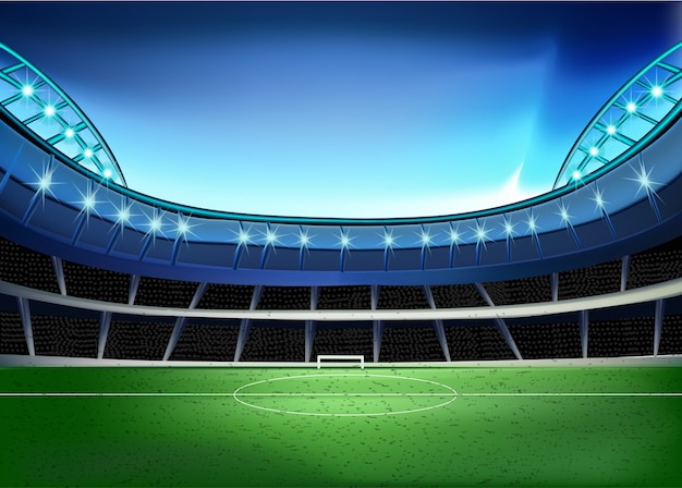 Stadium football | Premium Vector