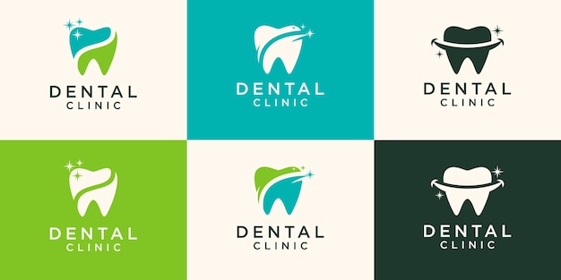 Star dental logo designs concept  , shine dental logo template  , Premium Vector