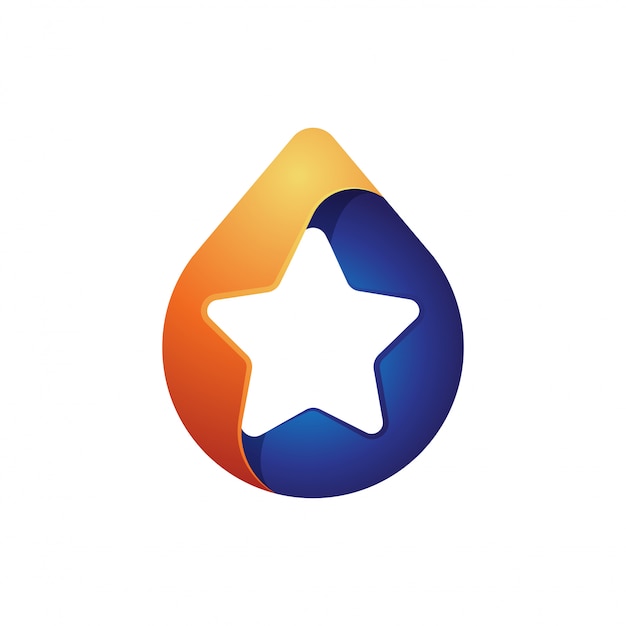 Download Free Star Drop Logo Premium Vector Use our free logo maker to create a logo and build your brand. Put your logo on business cards, promotional products, or your website for brand visibility.