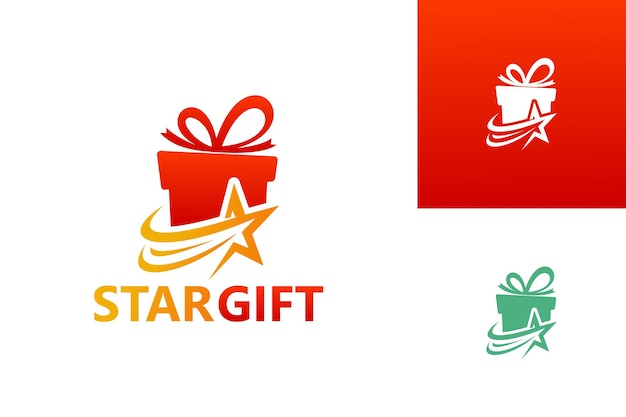 Premium Vector | Star Gift Logo Template Design Vector, Emblem, Design ...