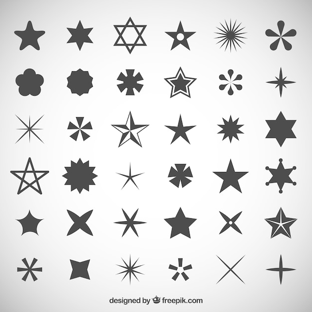 Star Shapes For Adobe Photoshop Free Download