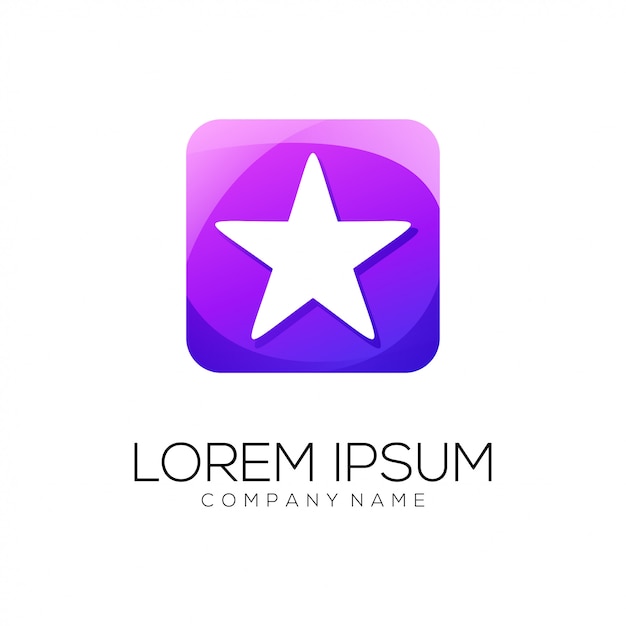 Star logo abstract | Premium Vector