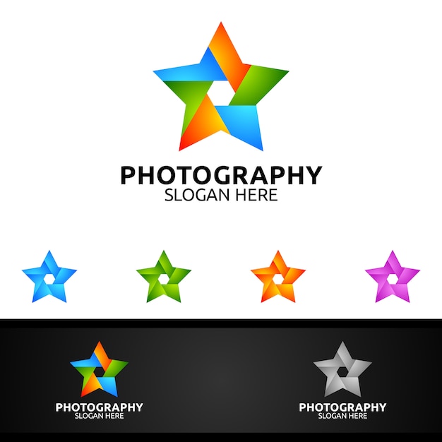 Download Free Star Photography Logo Templates Premium Vector Use our free logo maker to create a logo and build your brand. Put your logo on business cards, promotional products, or your website for brand visibility.