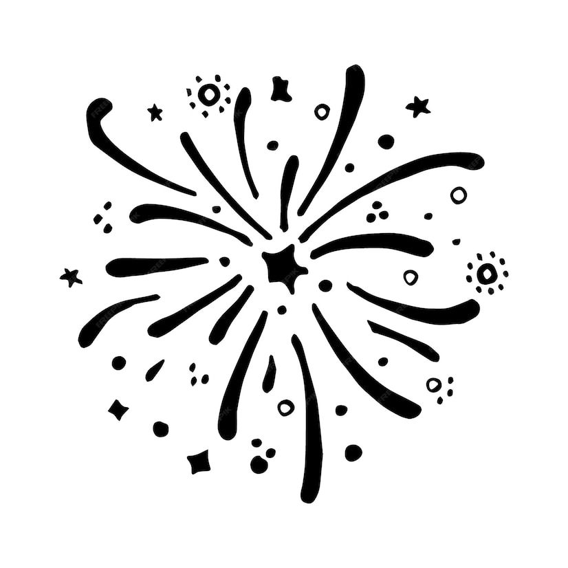 Premium Vector | Starburst hand drawn vector illustration