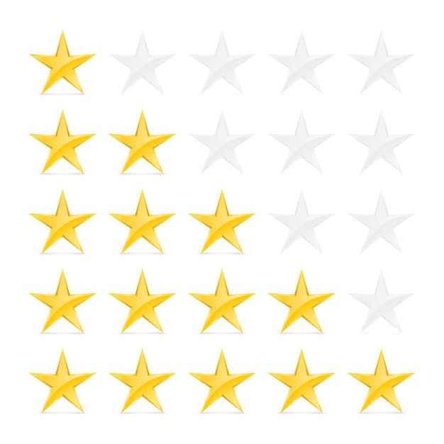 Premium Vector | Stars rating