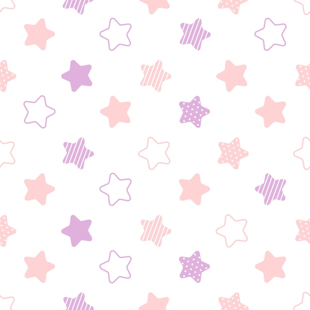 Stars seamless pattern background | Premium Vector