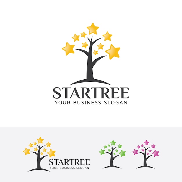 Download Free Stars Tree Vector Logo Template Premium Vector Use our free logo maker to create a logo and build your brand. Put your logo on business cards, promotional products, or your website for brand visibility.