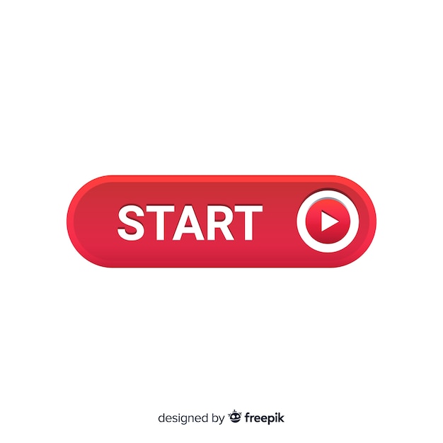 Start button with play symbol | Free Vector