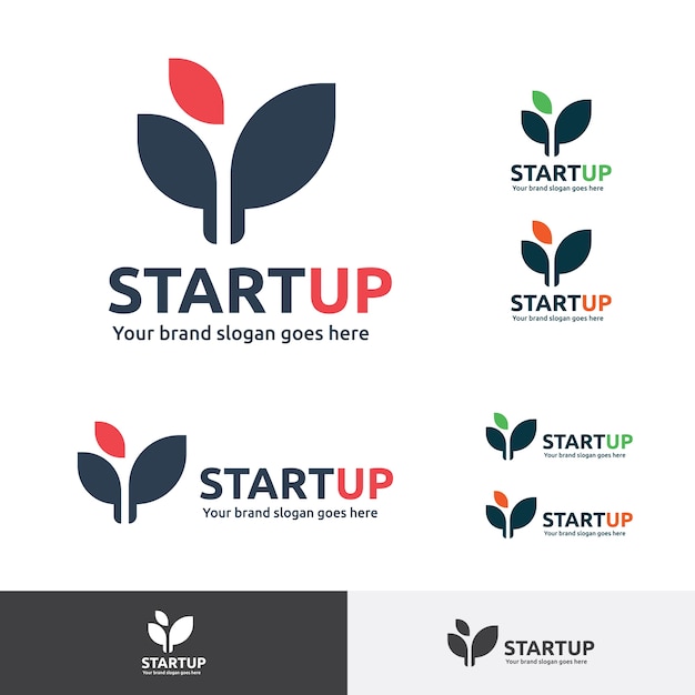 Download Free Start Up Company Logo New Born Plant Symbol Premium Vector Use our free logo maker to create a logo and build your brand. Put your logo on business cards, promotional products, or your website for brand visibility.