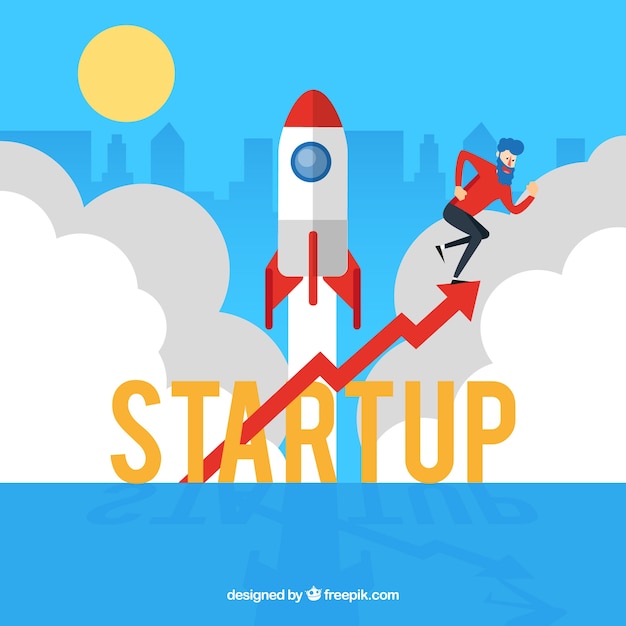 Free Vector | Startup word concept