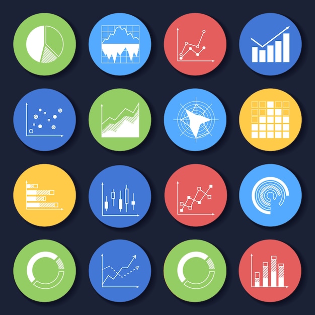 Download Statistic icons collection | Free Vector