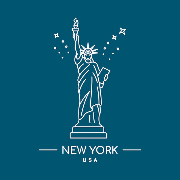 Statue of liberty | Premium Vector