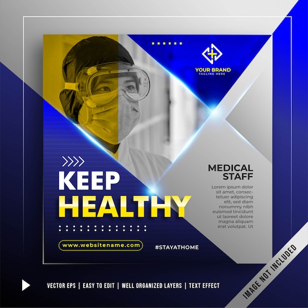 Download Free Download Free Stay Healthy Banner Promotion Template Vector Freepik Use our free logo maker to create a logo and build your brand. Put your logo on business cards, promotional products, or your website for brand visibility.