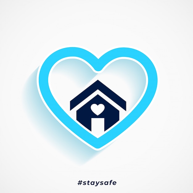 Download Free Download Free Stay Safe Blue Heart And House Poster Design Vector Use our free logo maker to create a logo and build your brand. Put your logo on business cards, promotional products, or your website for brand visibility.