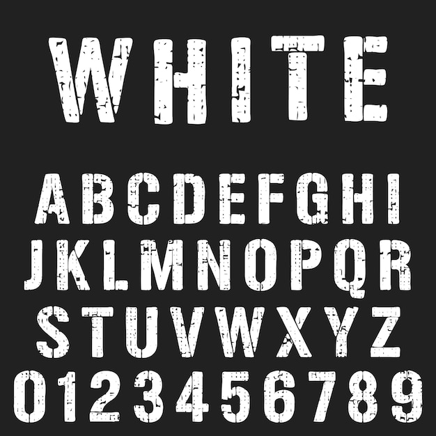 premium-vector-stencil-alphabet-font-template