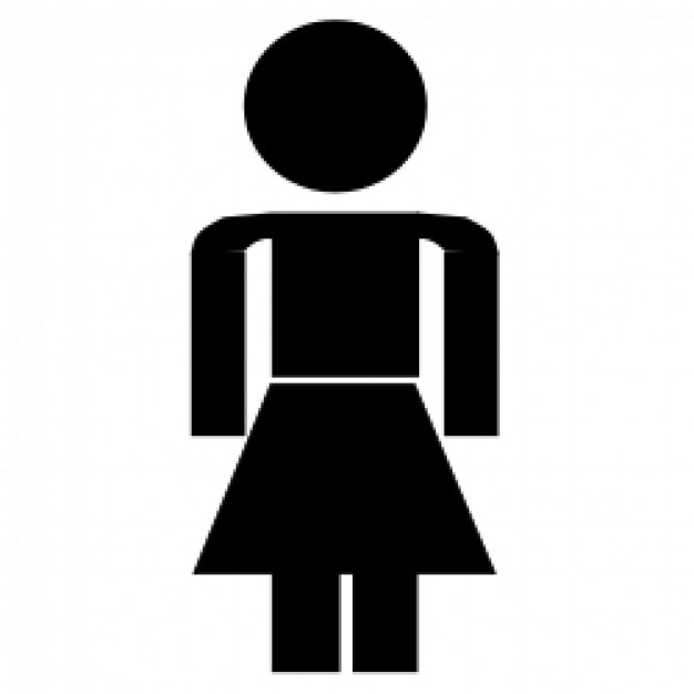 Download Free Vector | Stick figure: female