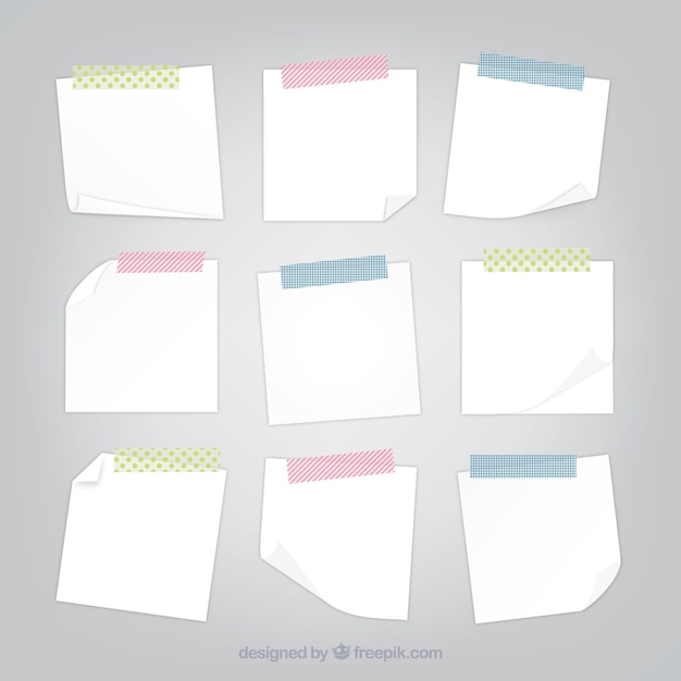 Premium Vector Sticky Notes Pack