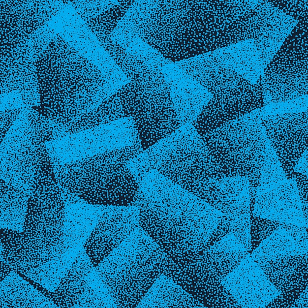 Premium Vector | Stippled texture blue abstract seamless pattern for ...