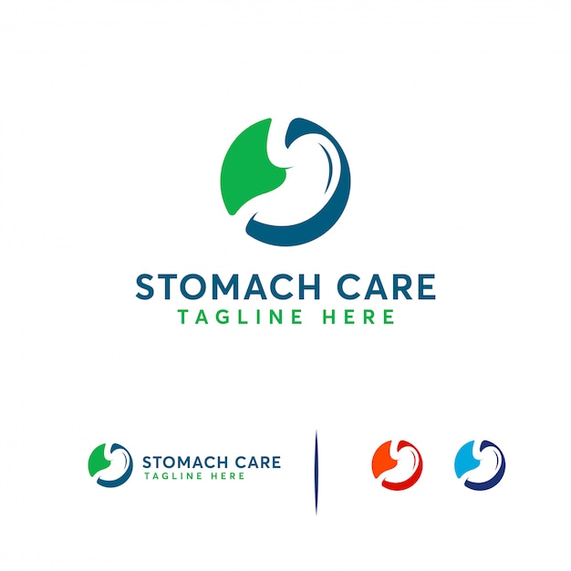 Stomach care logo Premium Vector