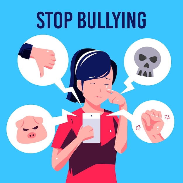 Free Vector | Stop bullying