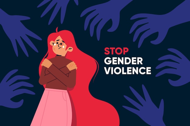 Stop Gender Violence Free Vector 8425